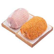 Magere varkensfiletrollade of cordon bleu rollade